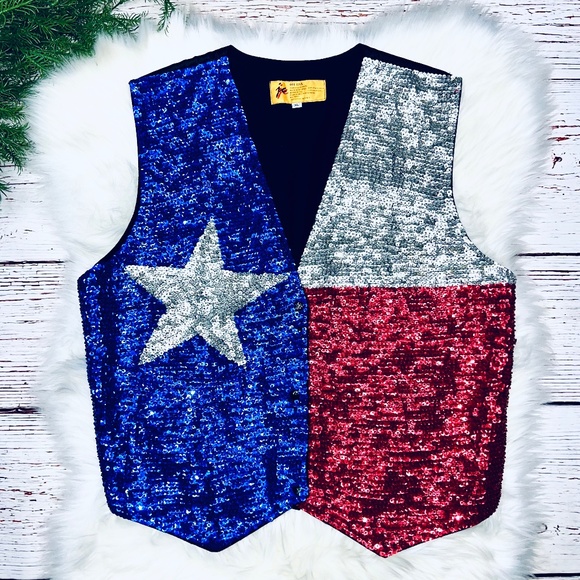 JC 001 USA Other - •🇺🇸⭐️NWOT• VINTAGE |•JC 001 USA•| GORGEOUS Handmade Sequined Vest